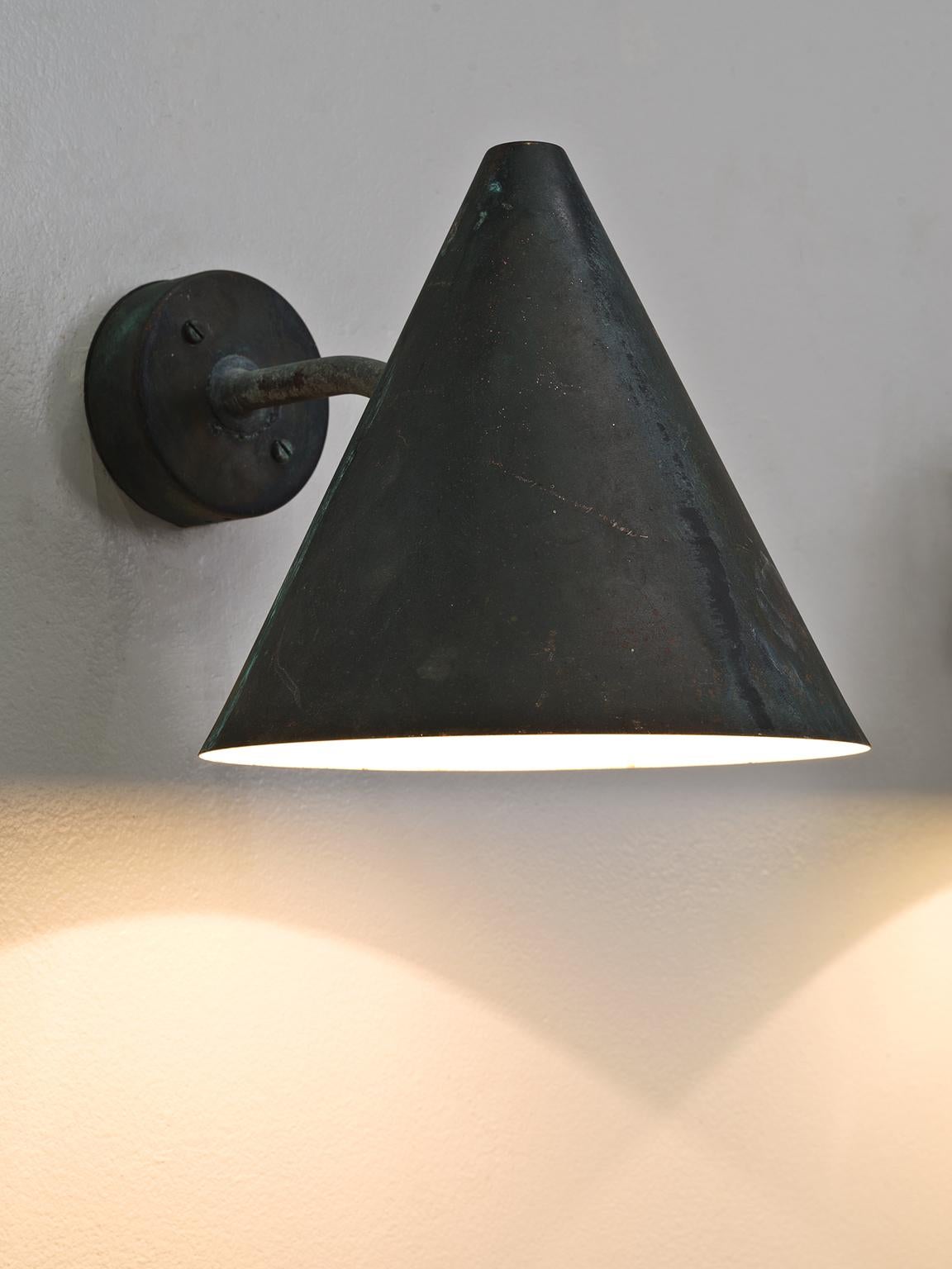 Swedish Hans-Agne Jakobsson Set of 16 Patinated Solid Copped Wall Lights