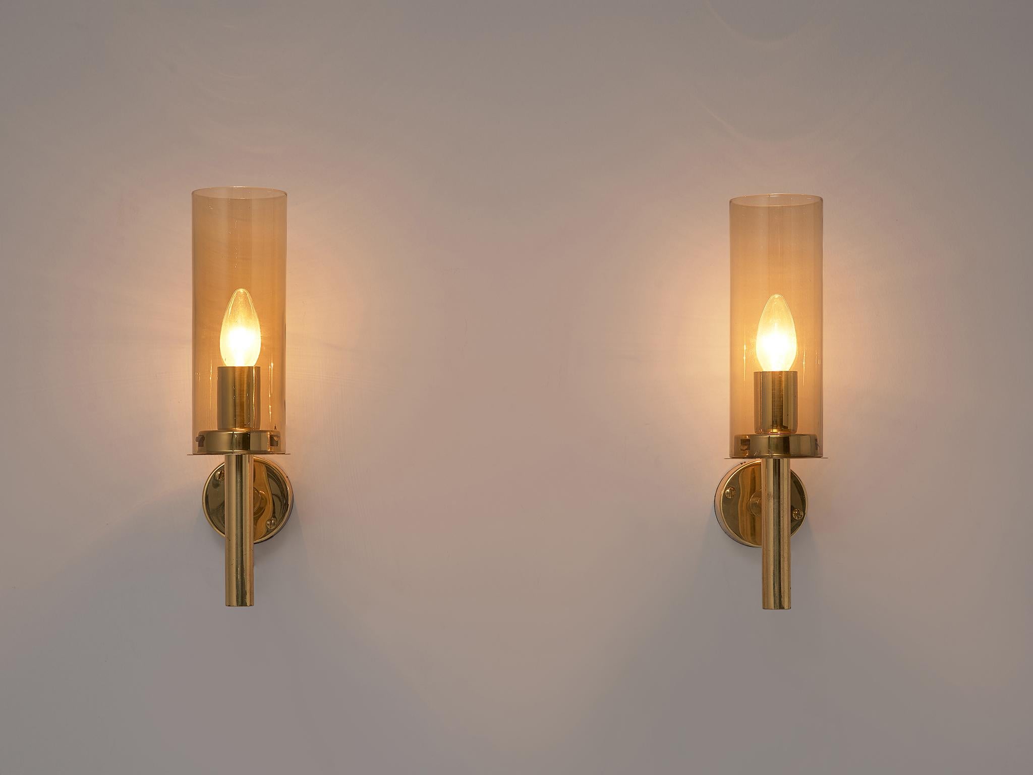 Hans-Agne Jakobsson Set of Six 'Sonata' Wall Lights V-169 In Good Condition In Waalwijk, NL