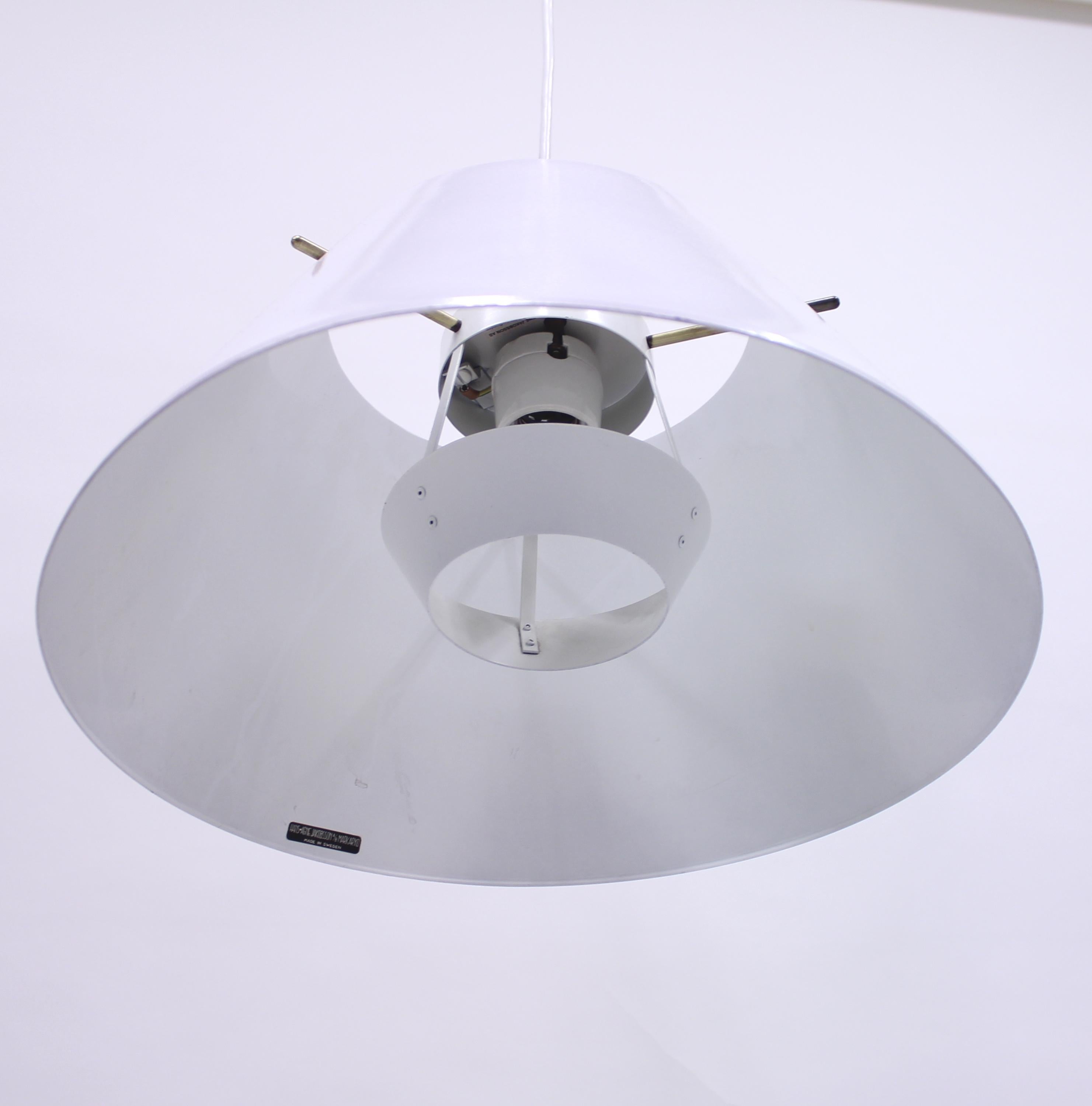 Late 20th Century Hans-Agne Jakobsson, Sheet Metal Ceiling Lamp, 1970s