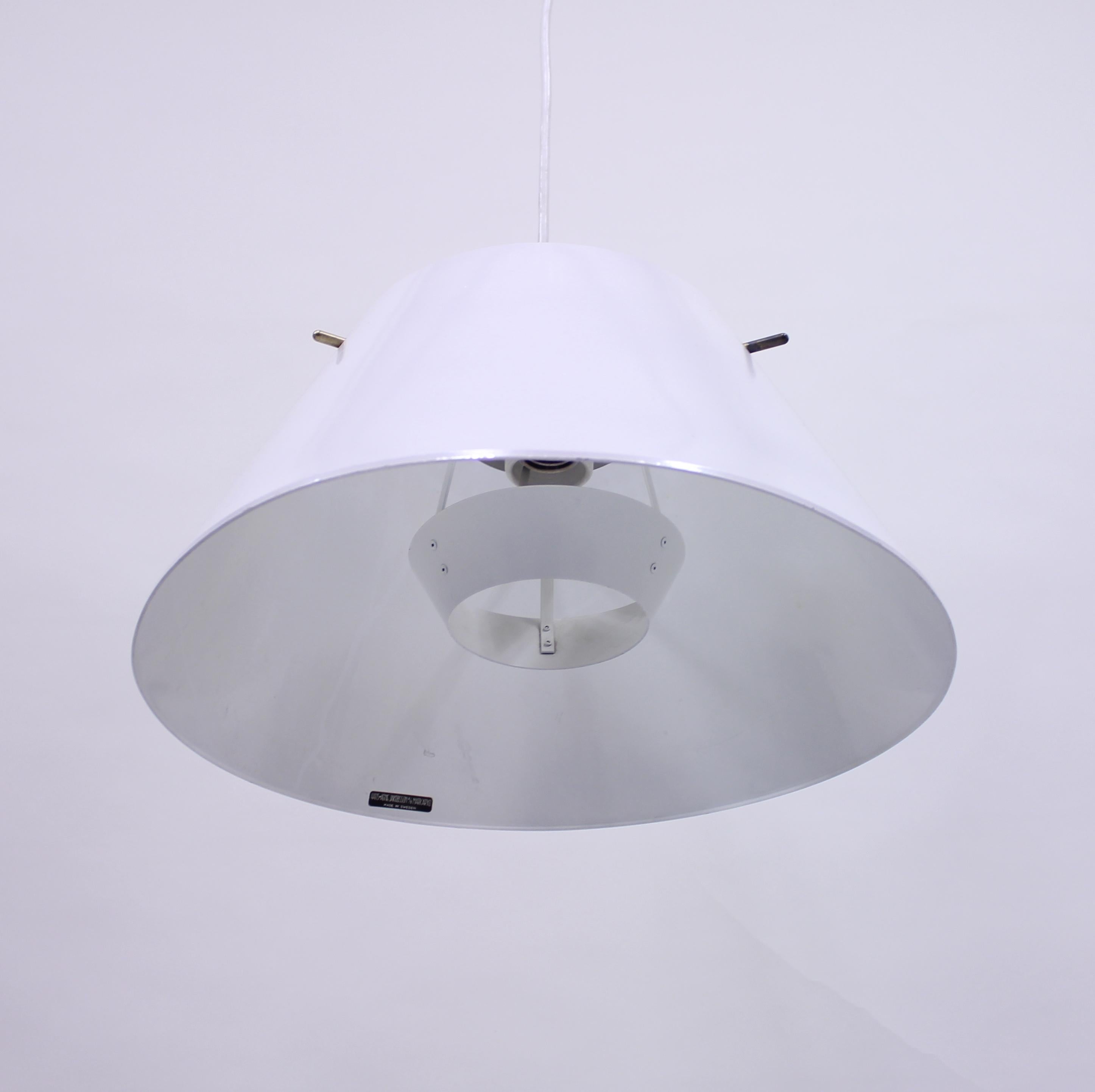 Hans-Agne Jakobsson, Sheet Metal Ceiling Lamp, 1970s 2