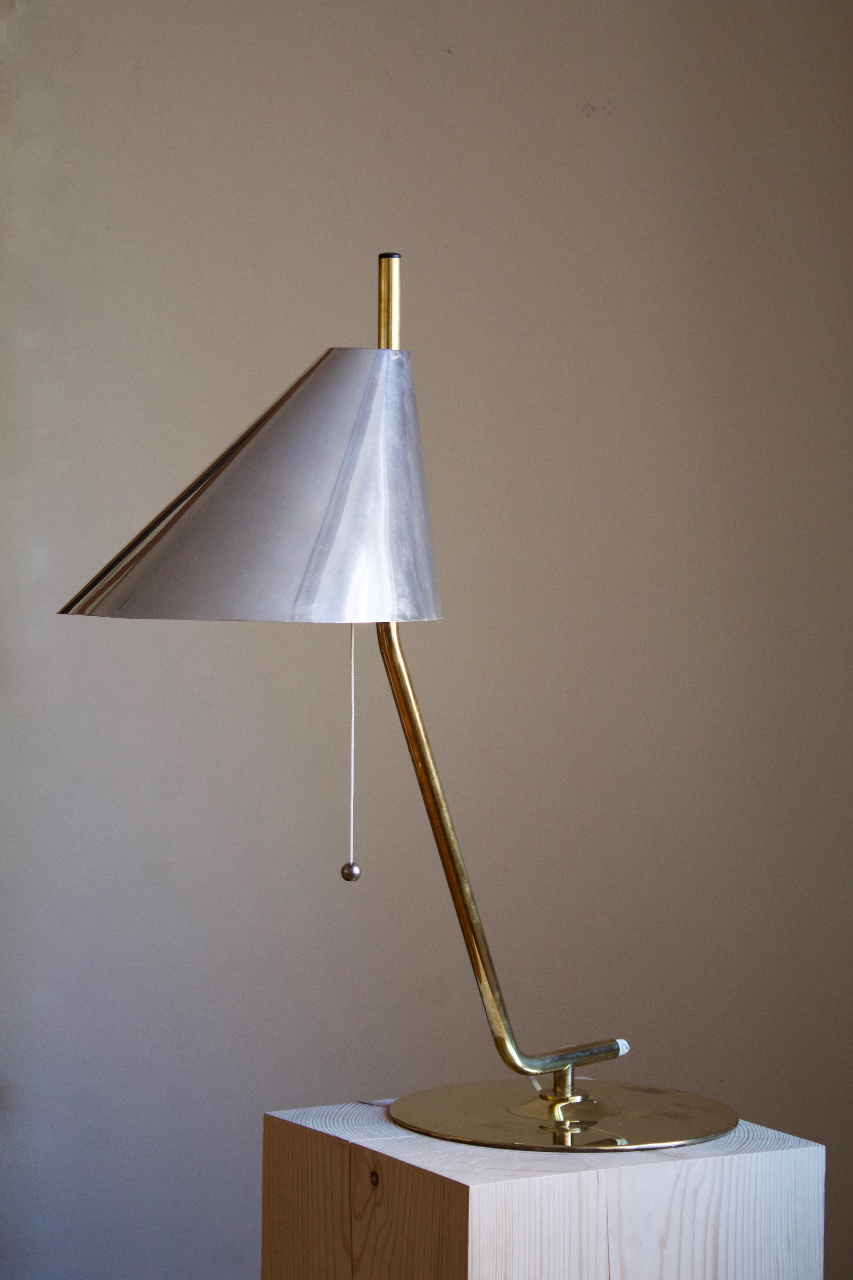 A table lamp, designed by Hans-Agne Jakobsson for his own firm in Markaryd, Sweden. c. 1960s-1970s. With makers marks.