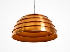 Hans-Agne Jakobsson slatted pendant lamp by Markaryd, Sweden 1960s