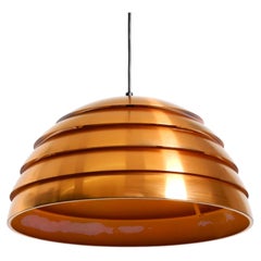 Hans-Agne Jakobsson slatted pendant lamp by Markaryd, Sweden 1960s