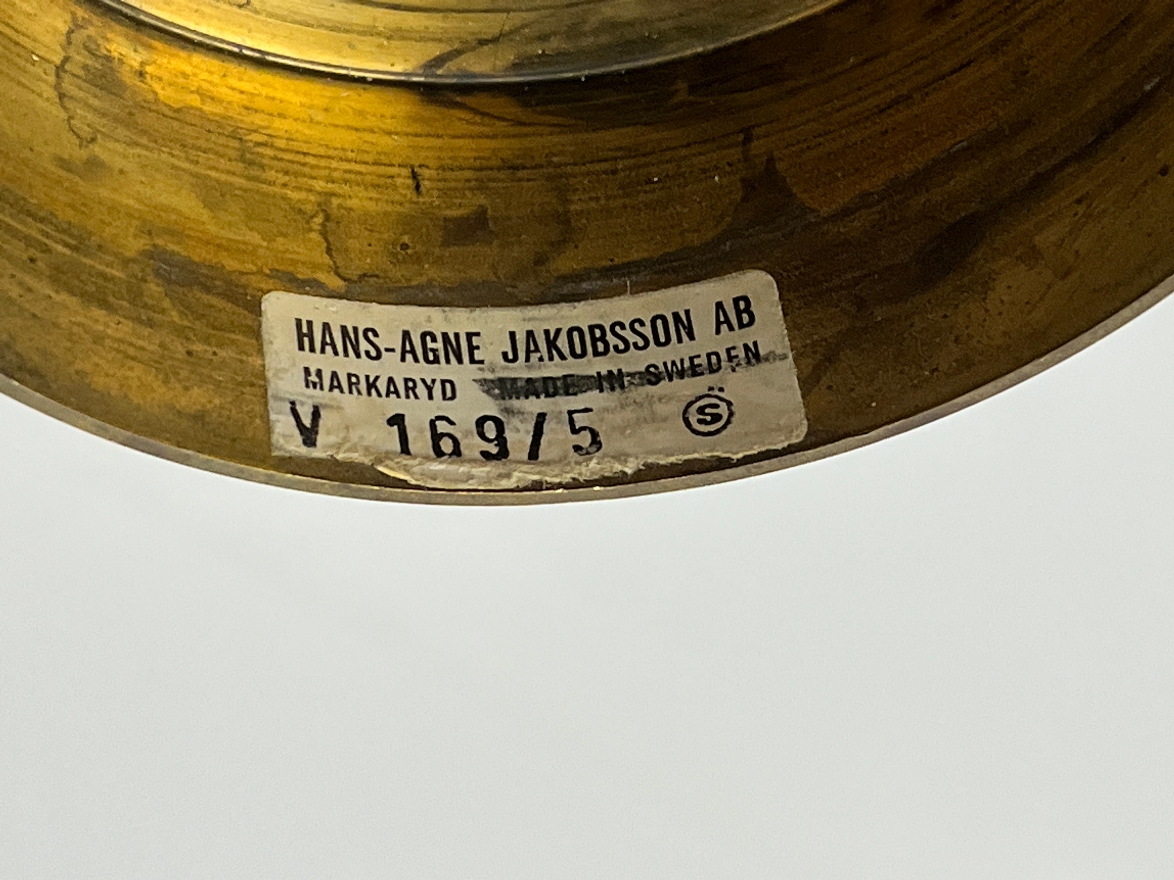 Hans-Agne Jakobsson Sonata Wandleuchte mit 5 Armen aus der Mitte des Jahrhunderts, Markaryd, 1960 im Angebot 10