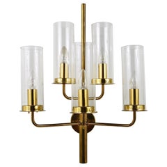 Hans-Agne Jakobsson Sonata Midcentury 5-Armed Sconce Wall Light, Markaryd, 1960
