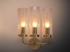 Hans-Agne Jakobsson 'Sonata' Wall Light in Glass and Brass