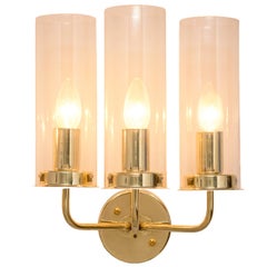 Hans-Agne Jakobsson 'Sonata' Wall Light in Glass and Brass