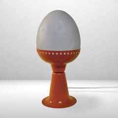 Hans-Agne Jakobsson space age table lamp B225, metal and glass, Sweden, 1960s