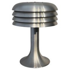 Lampada da tavolo dell'era spaziale BN-26 di Hans-Agne Jakobsson, alluminio, Svezia, anni '60