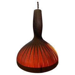 Hans-Agne Jakobsson Spiral-Pendelleuchte, Schweden, 1960er Jahre