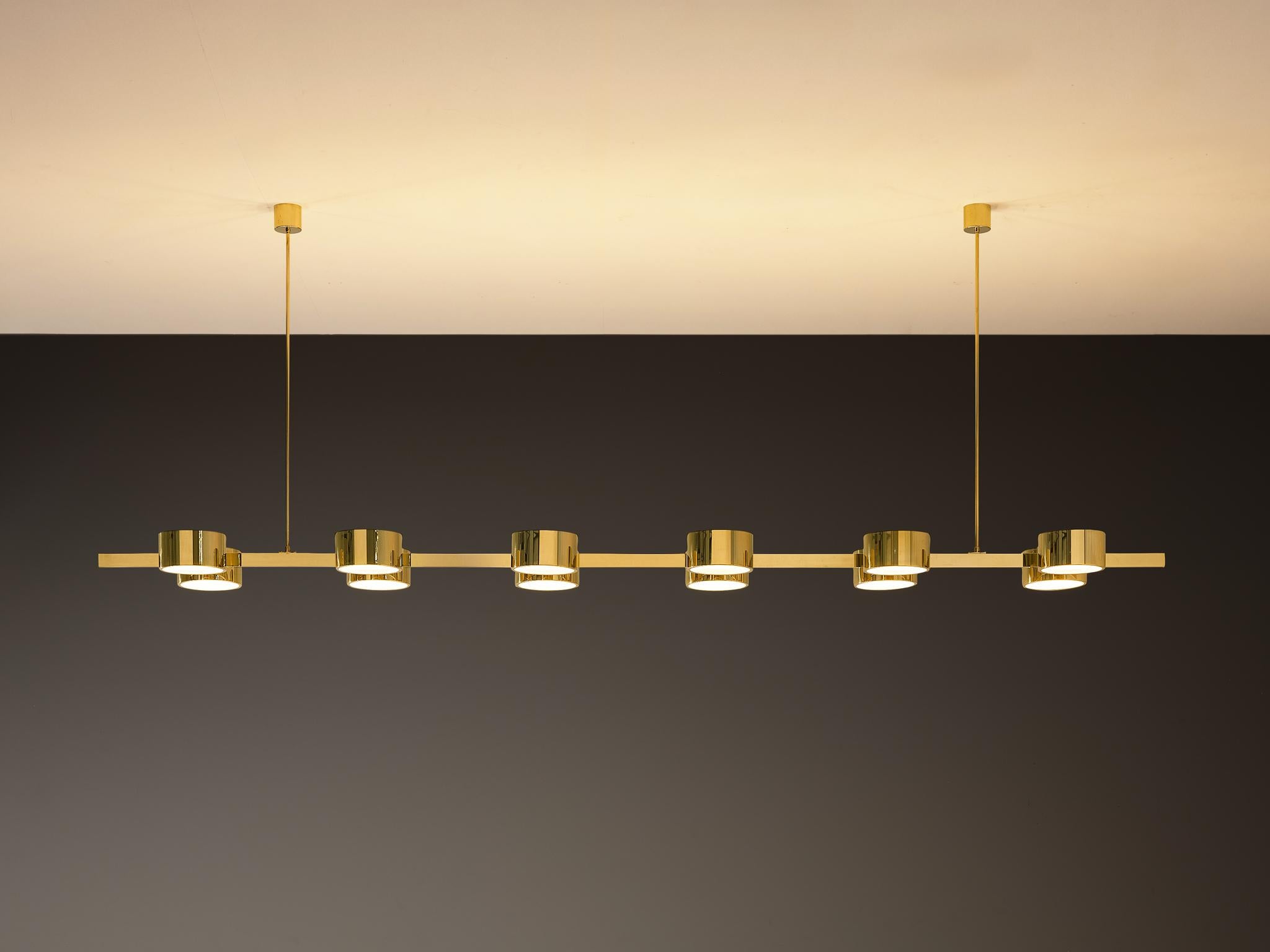 Swedish Hans-Agne Jakobsson 'T 261/12' Chandelier in Brass