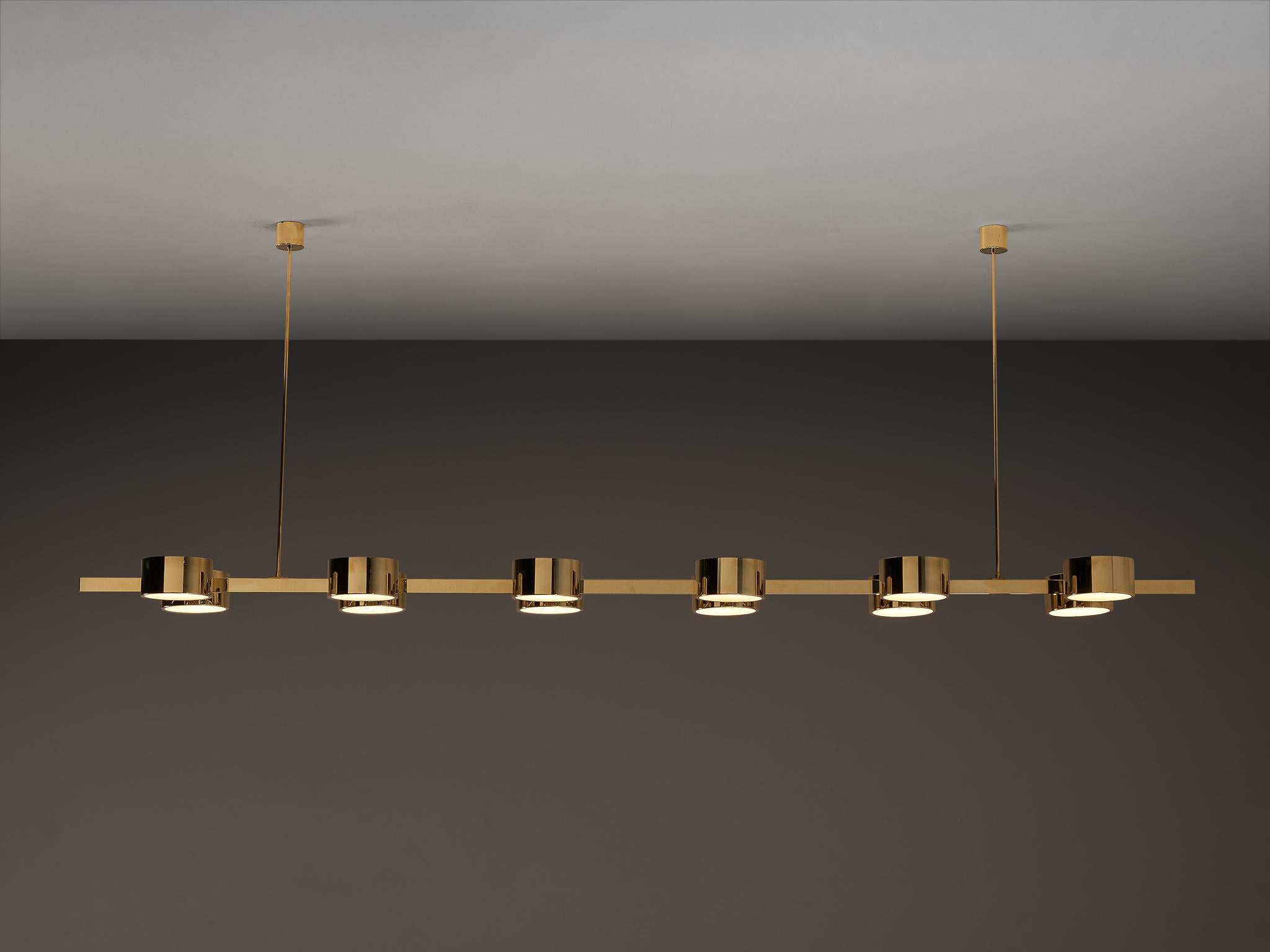 Metà XX secolo Lampadario Hans-Agne Jakobsson 'T 261/12' in ottone in vendita