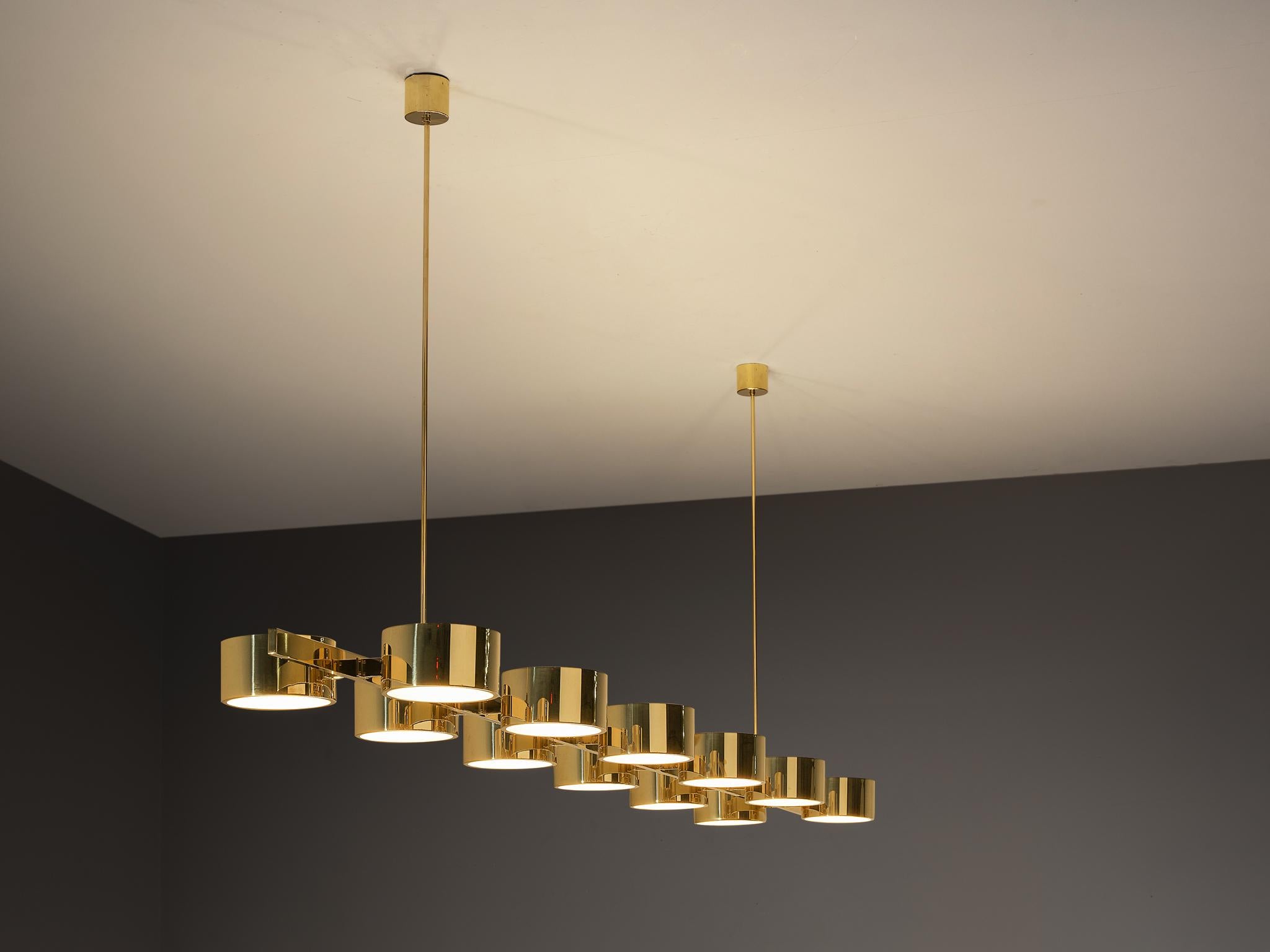 Hans-Agne Jakobsson 'T 261/12' Chandelier in Brass 1