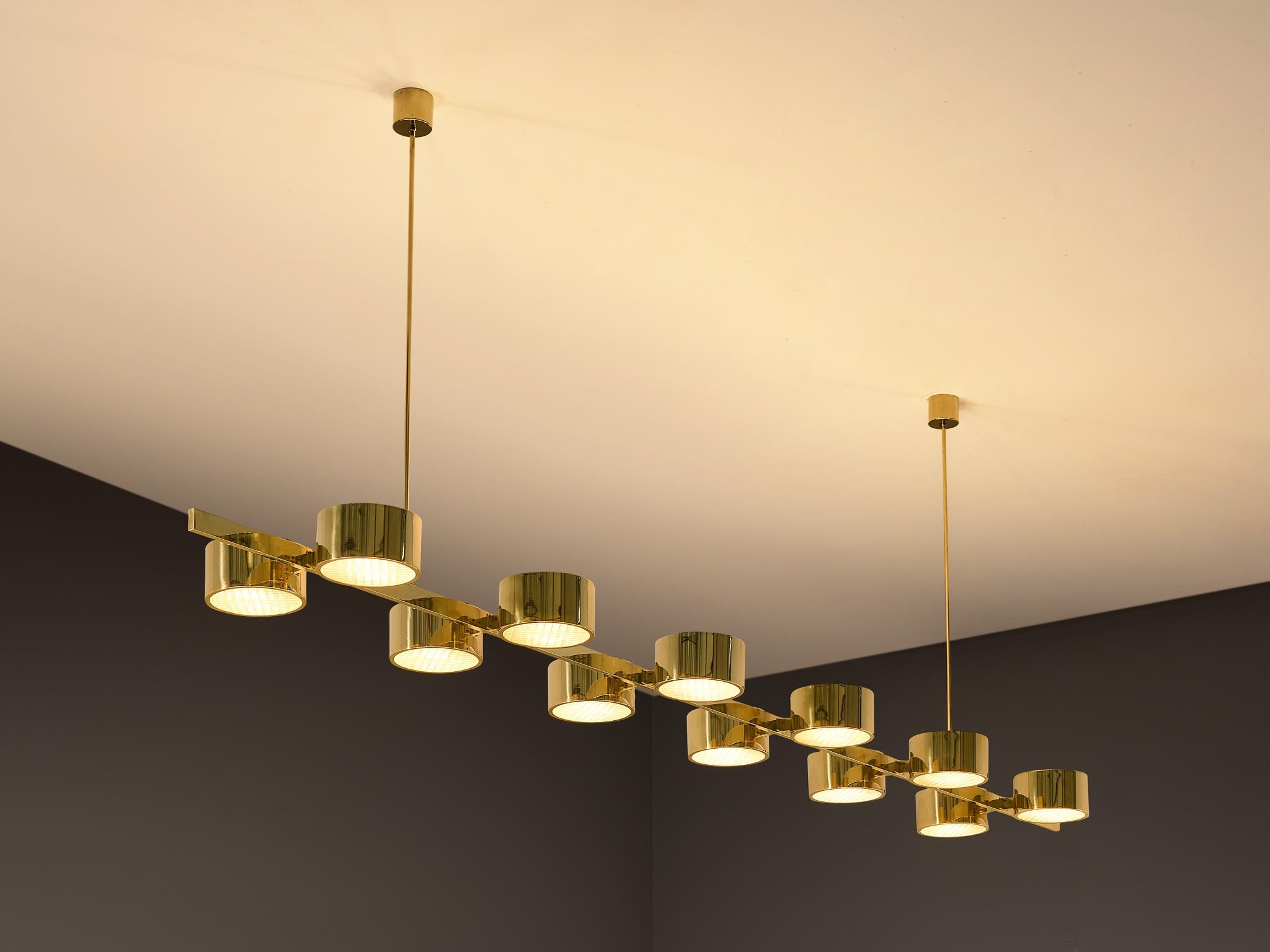 Hans-Agne Jakobsson 'T 261/12' Chandelier in Brass 1