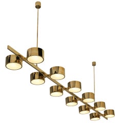 Hans-Agne Jakobsson 'T 261/12' Chandelier in Brass