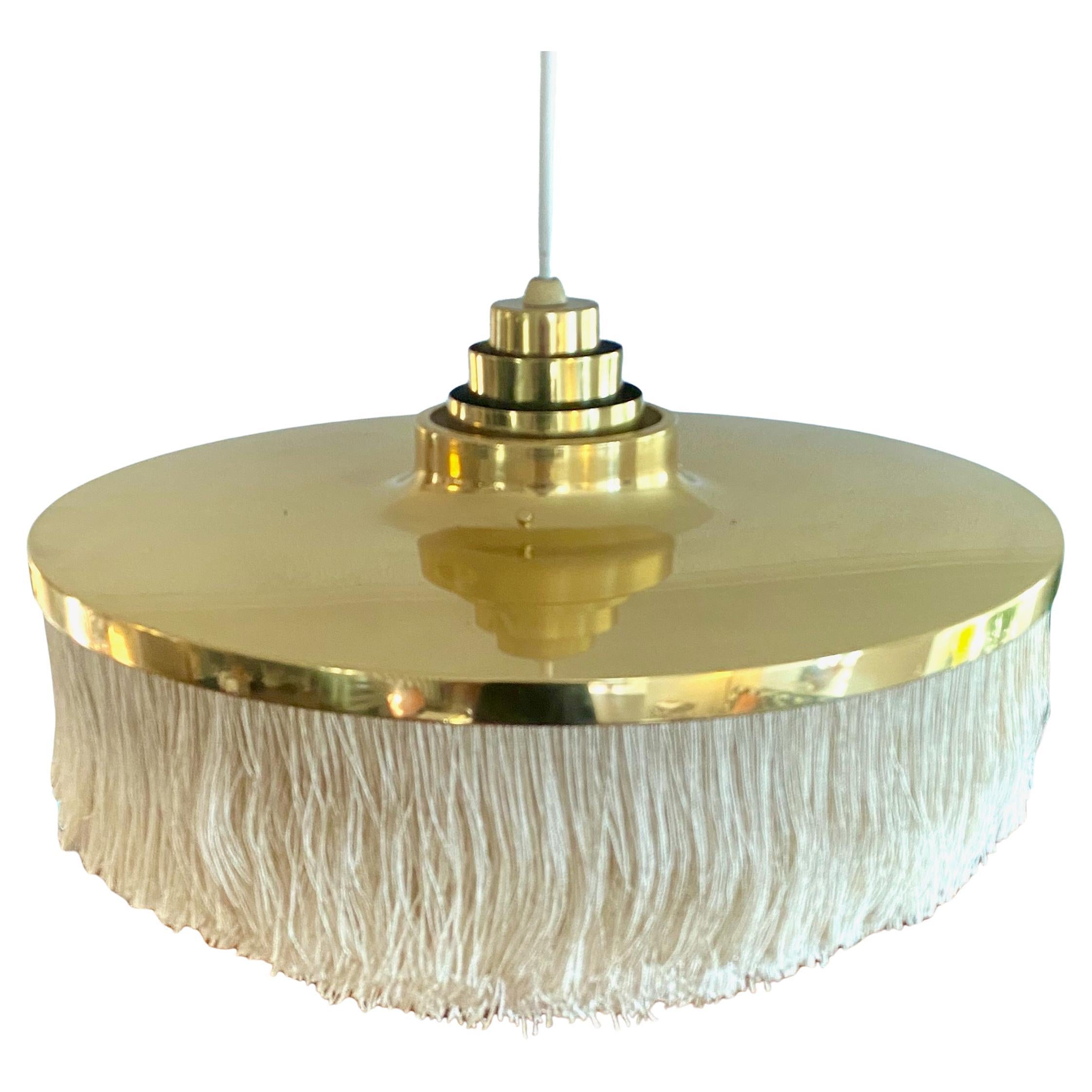 Hans-Agne Jakobsson, T-603, lampada a frange in ottone in vendita