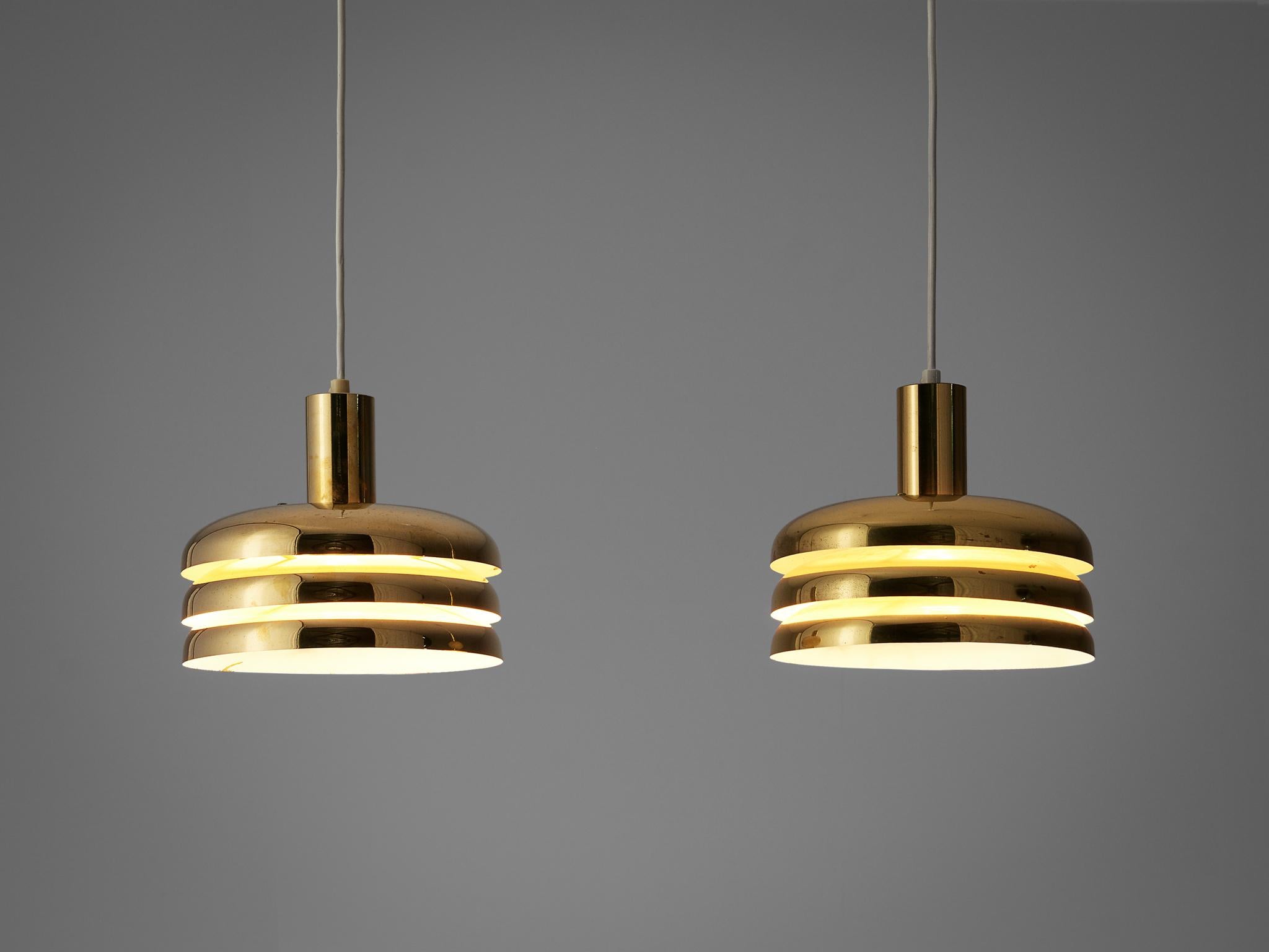 Swedish Hans-Agne Jakobsson 'T-724M' Pendant in Brass