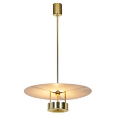 Hans-Agne Jakobsson "T-955" Metal and Brass Hanging Lamp, Sweden 20th Century