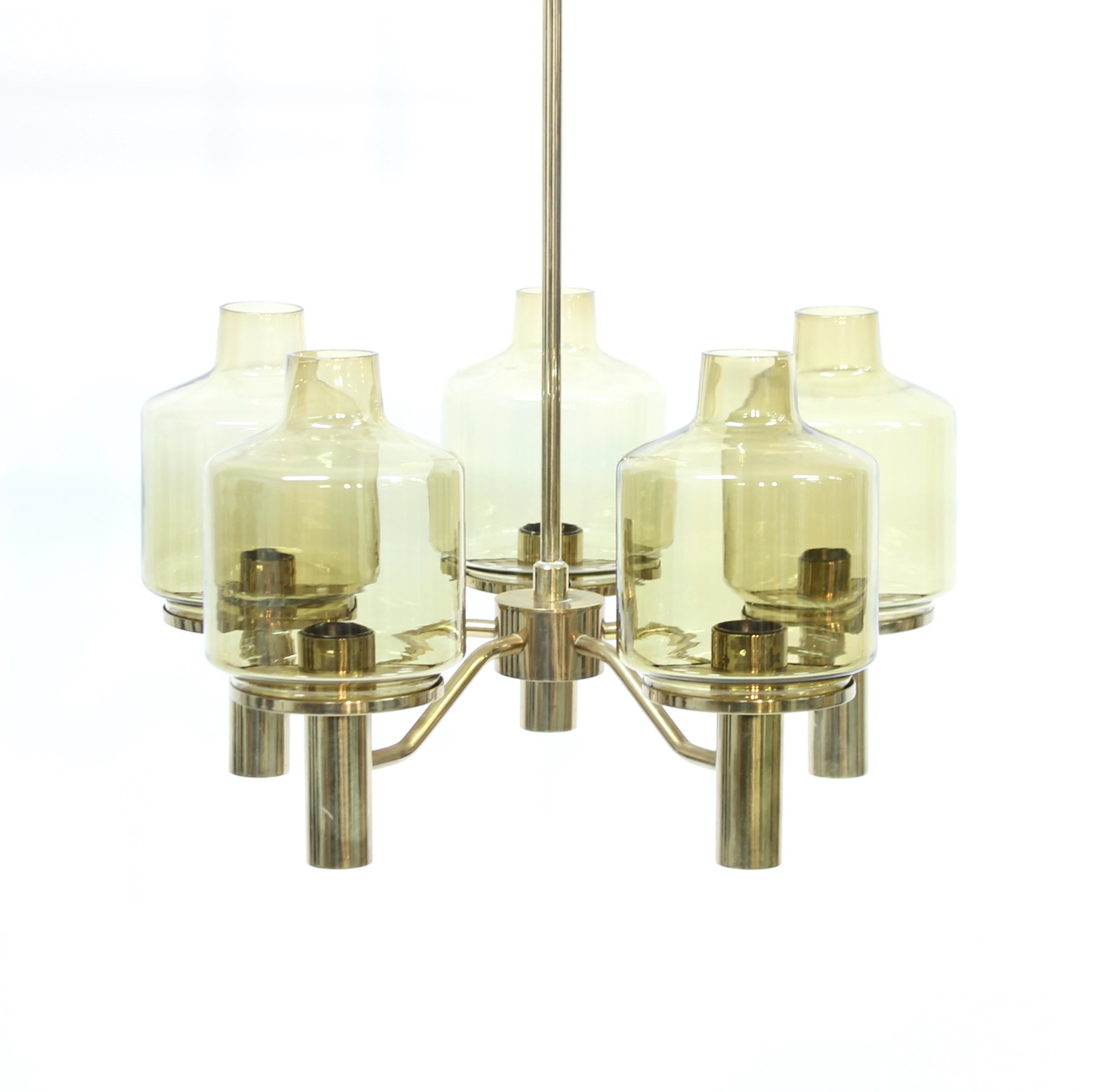 Scandinavian Modern Hans-Agne Jakobsson, T507 ceiling lamp, Hans-Agne Jakobsson AB, Markaryd, 1960s For Sale
