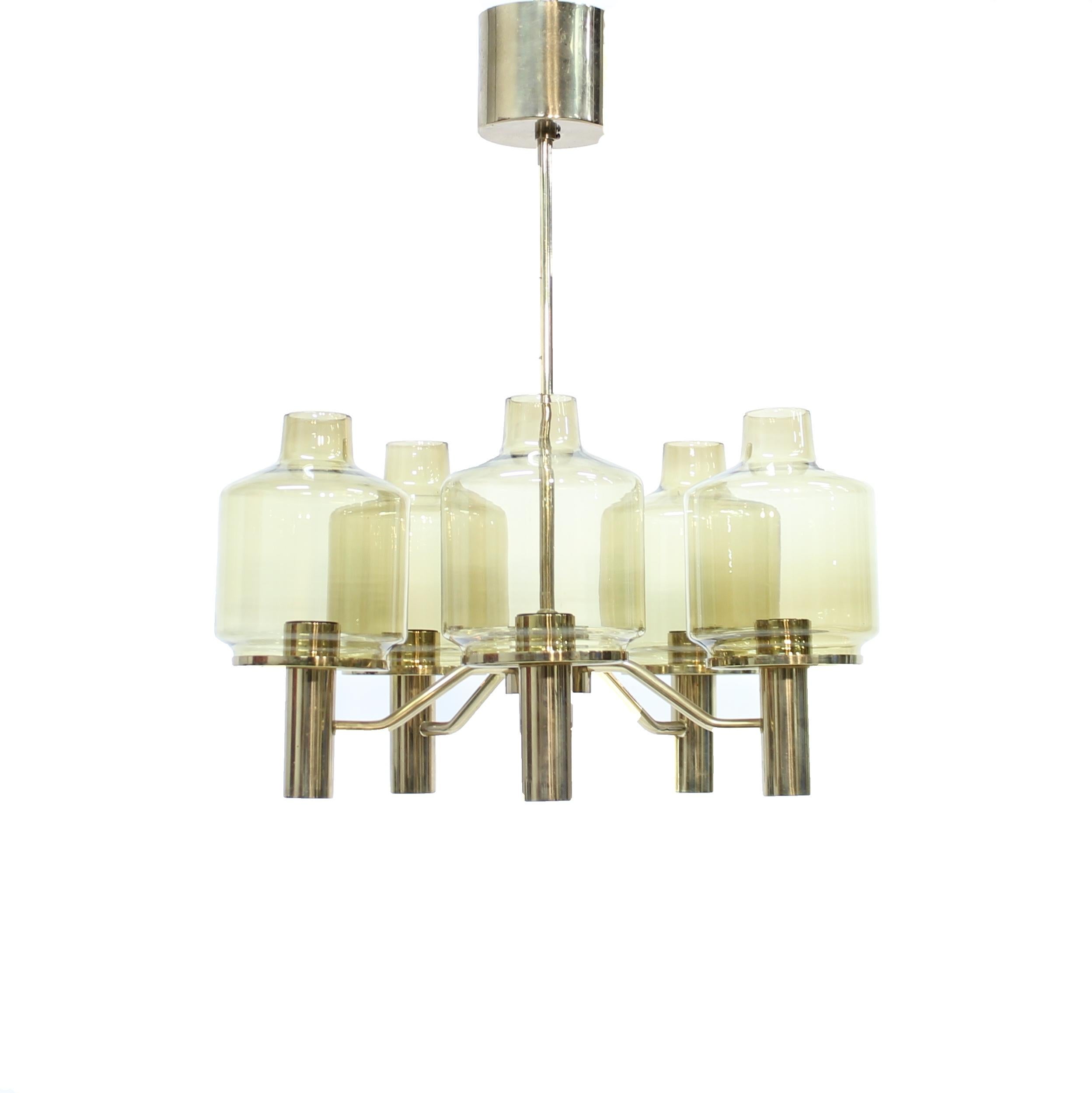 Hans-Agne Jakobsson, T507 ceiling lamp, Hans-Agne Jakobsson AB, Markaryd, 1960s In Good Condition For Sale In Uppsala, SE