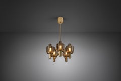 Hans-Agne Jakobsson "T507" Chandelier for Markaryd, Sweden, 1960s
