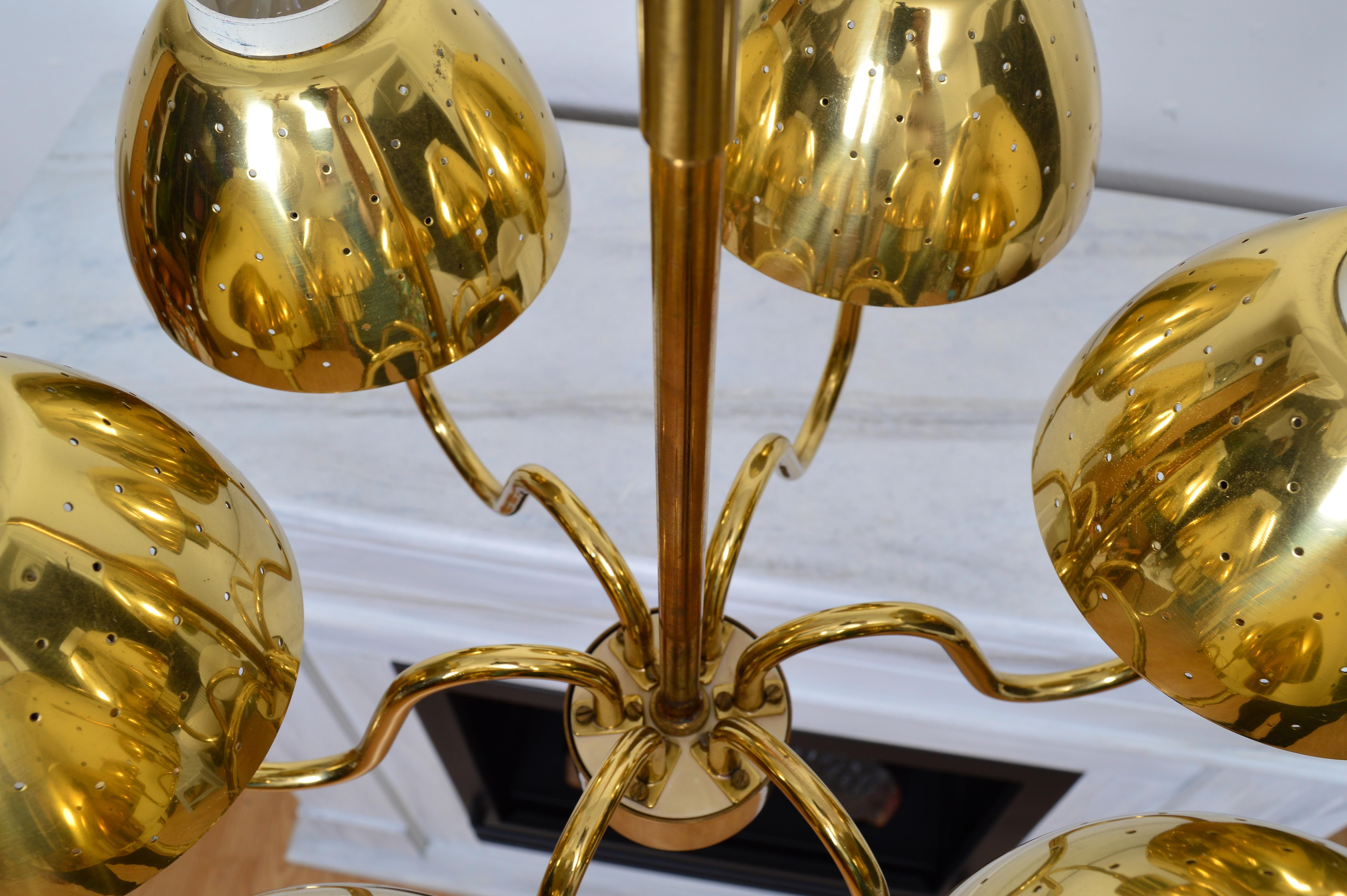 Metallo Hans-Agne Jakobsson T526  Brass Pendant for AB Markaryd, 1960s in vendita
