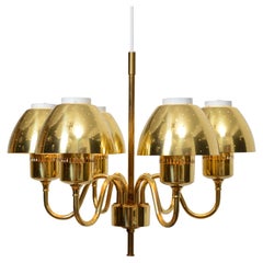 Hans-Agne Jakobsson T526  Brass Pendant for AB Markaryd, 1960s