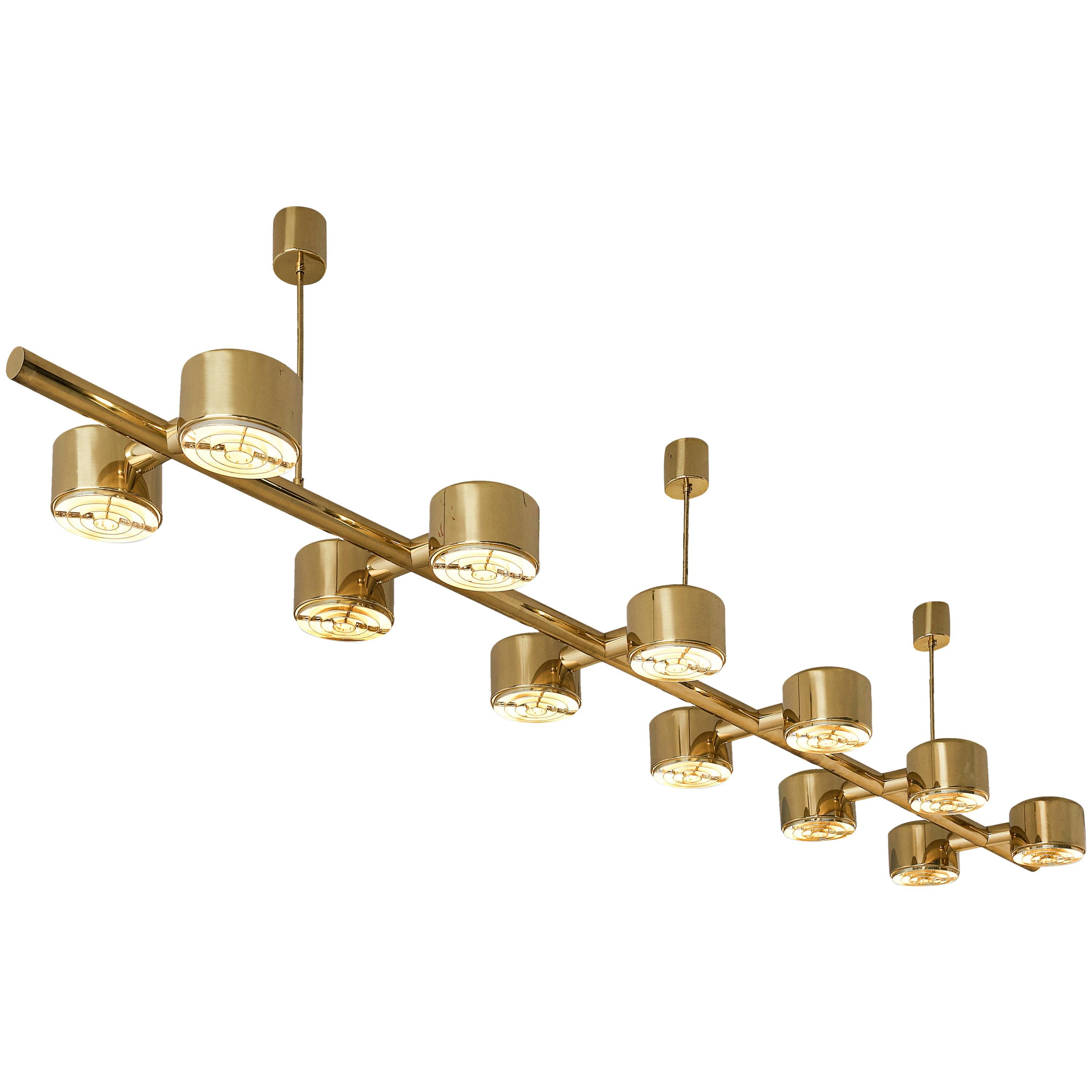 Hans-Agne Jakobsson T746/12 Chandelier in Brass