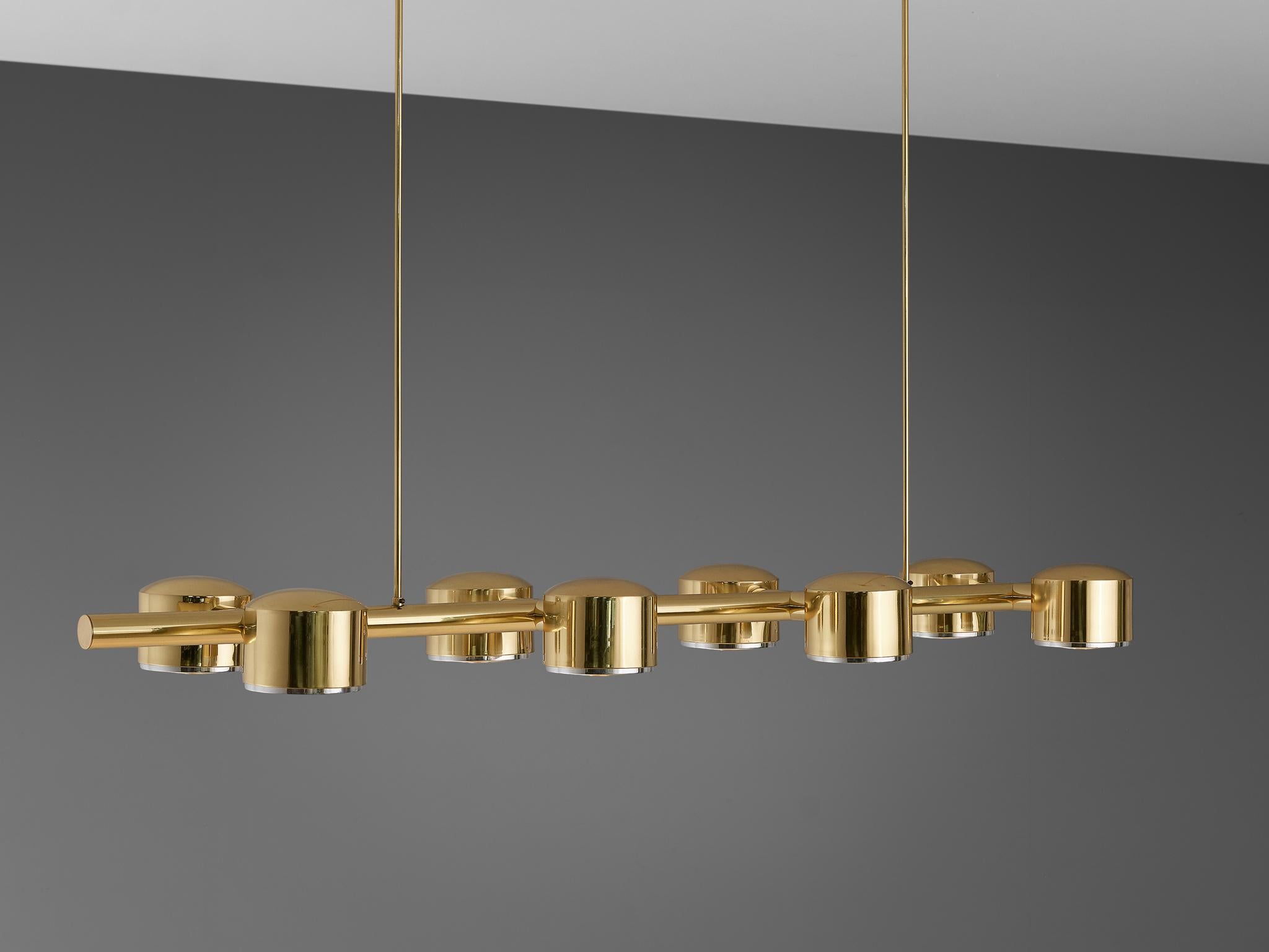 Hans-Agne Jakobsson T746/8 Chandelier in Brass 3