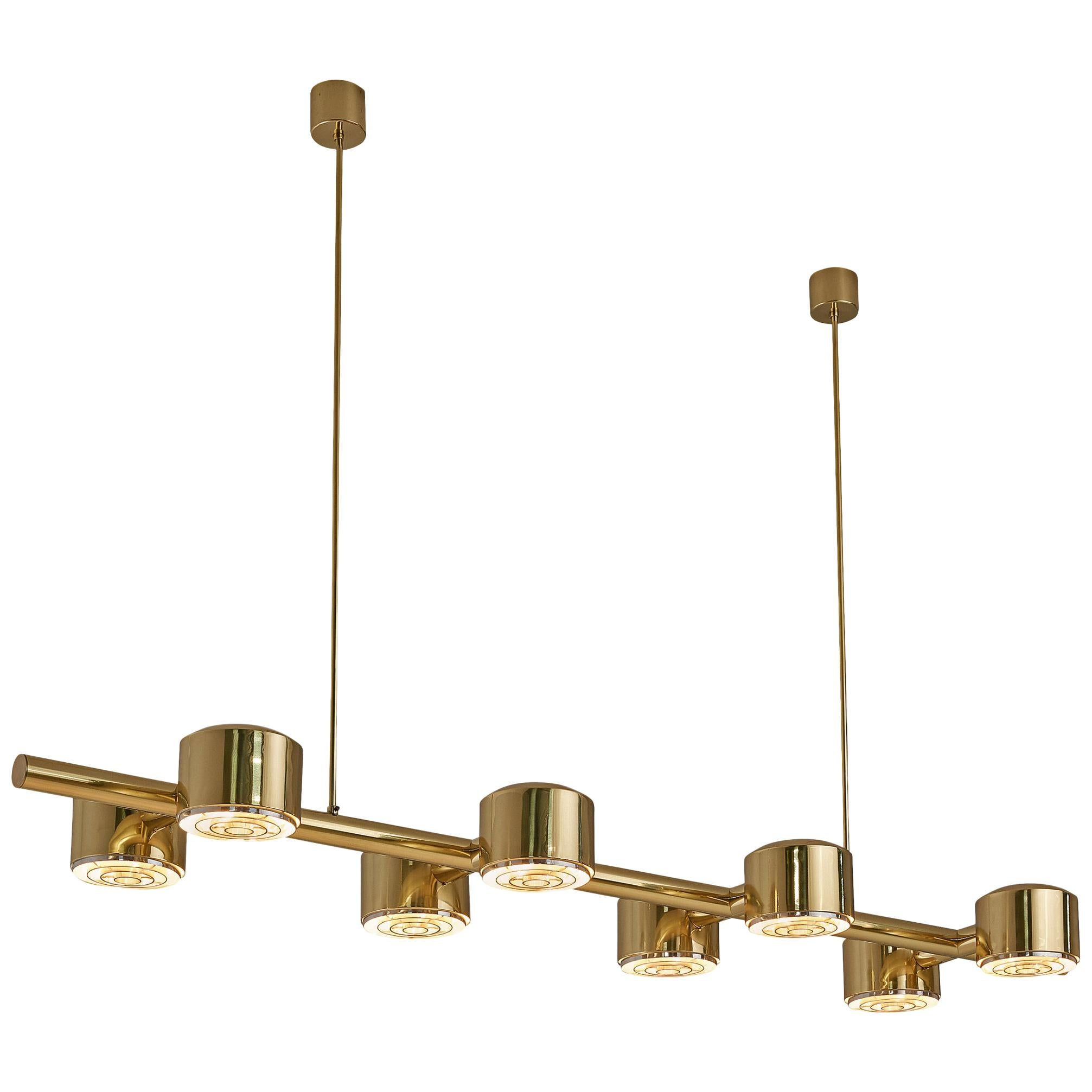 Hans-Agne Jakobsson T746/8 Chandelier in Brass