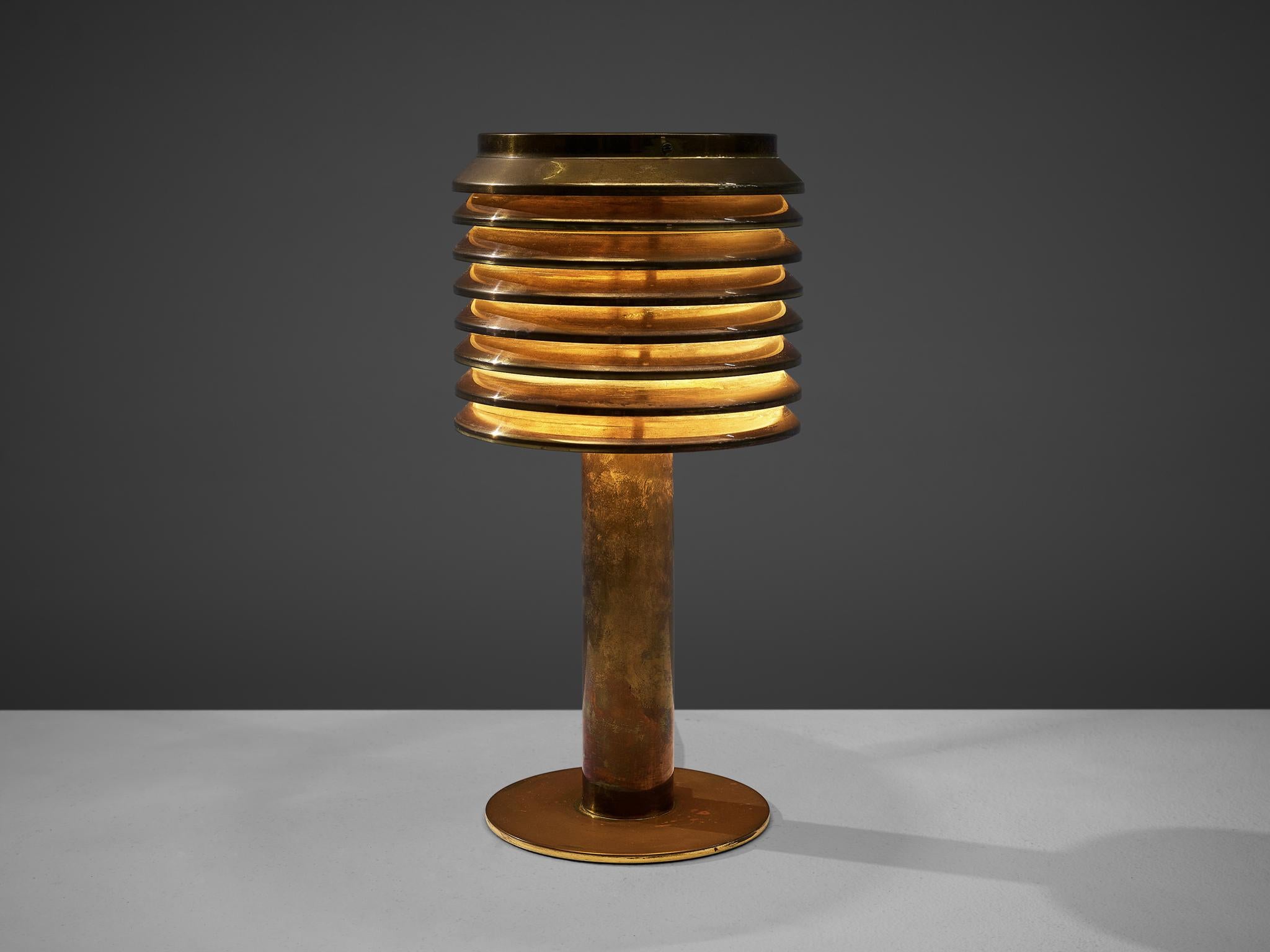 Swedish Hans-Agne Jakobsson Table Lamp in Brass