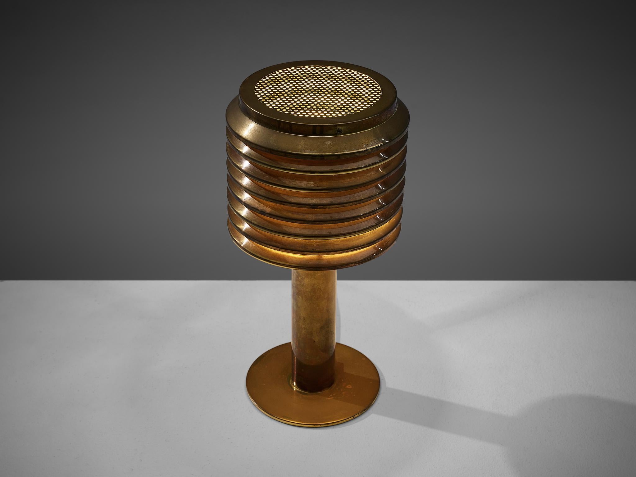 Hans-Agne Jakobsson Table Lamp in Brass In Good Condition In Waalwijk, NL