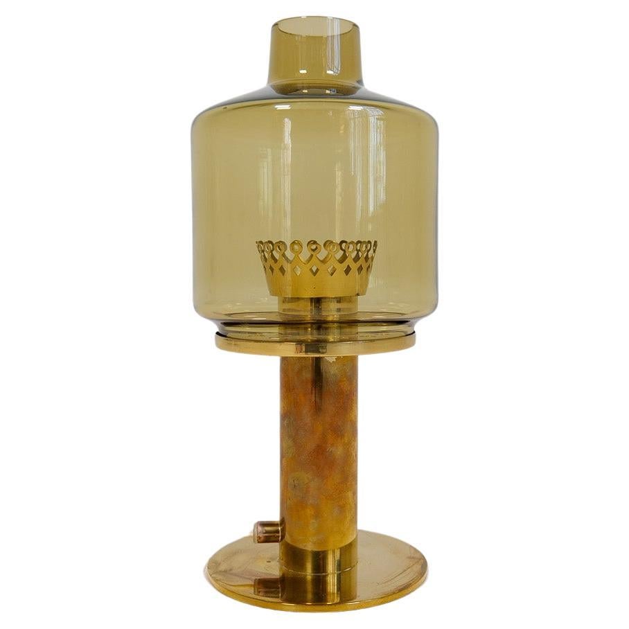 Hans-Agne Jakobsson Table Lamp Model B-102 in Brass and Glass, 1960s, Sweden For Sale