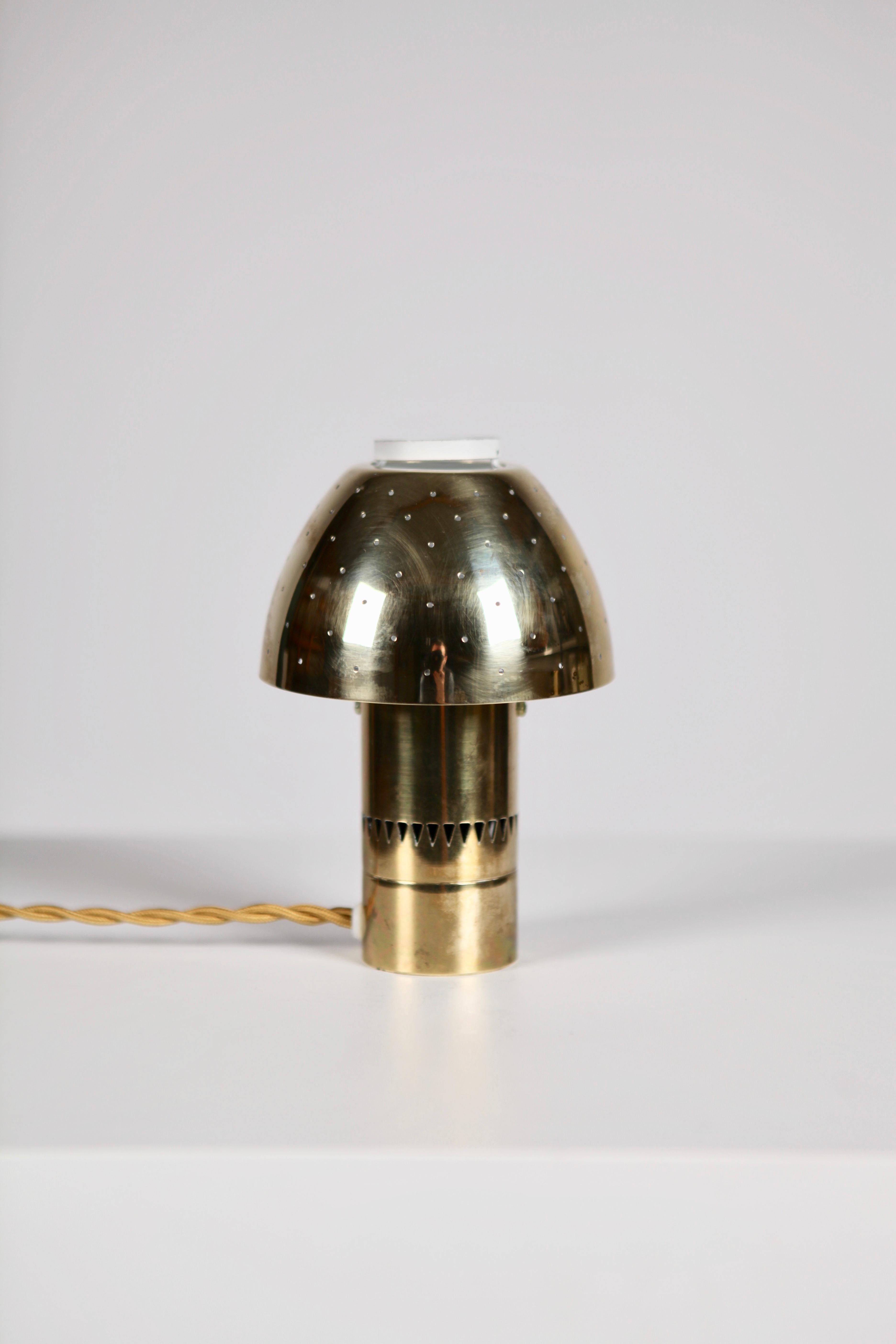 Scandinavian Modern Hans-Agne Jakobsson, Table Lamp Model B-221 in Brass