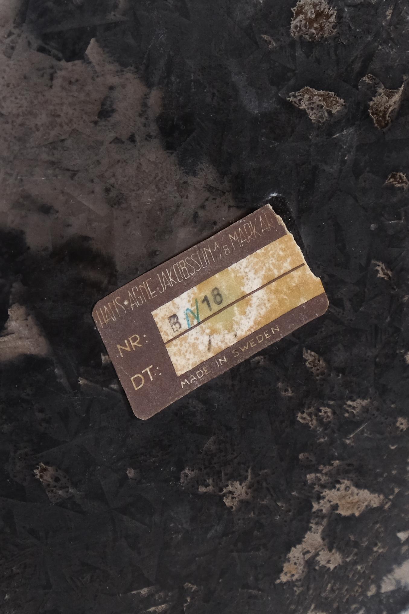 Lámpara de sobremesa Hans-Agne Jakobsson Model BN 18, años 60 mediados del siglo XX en venta