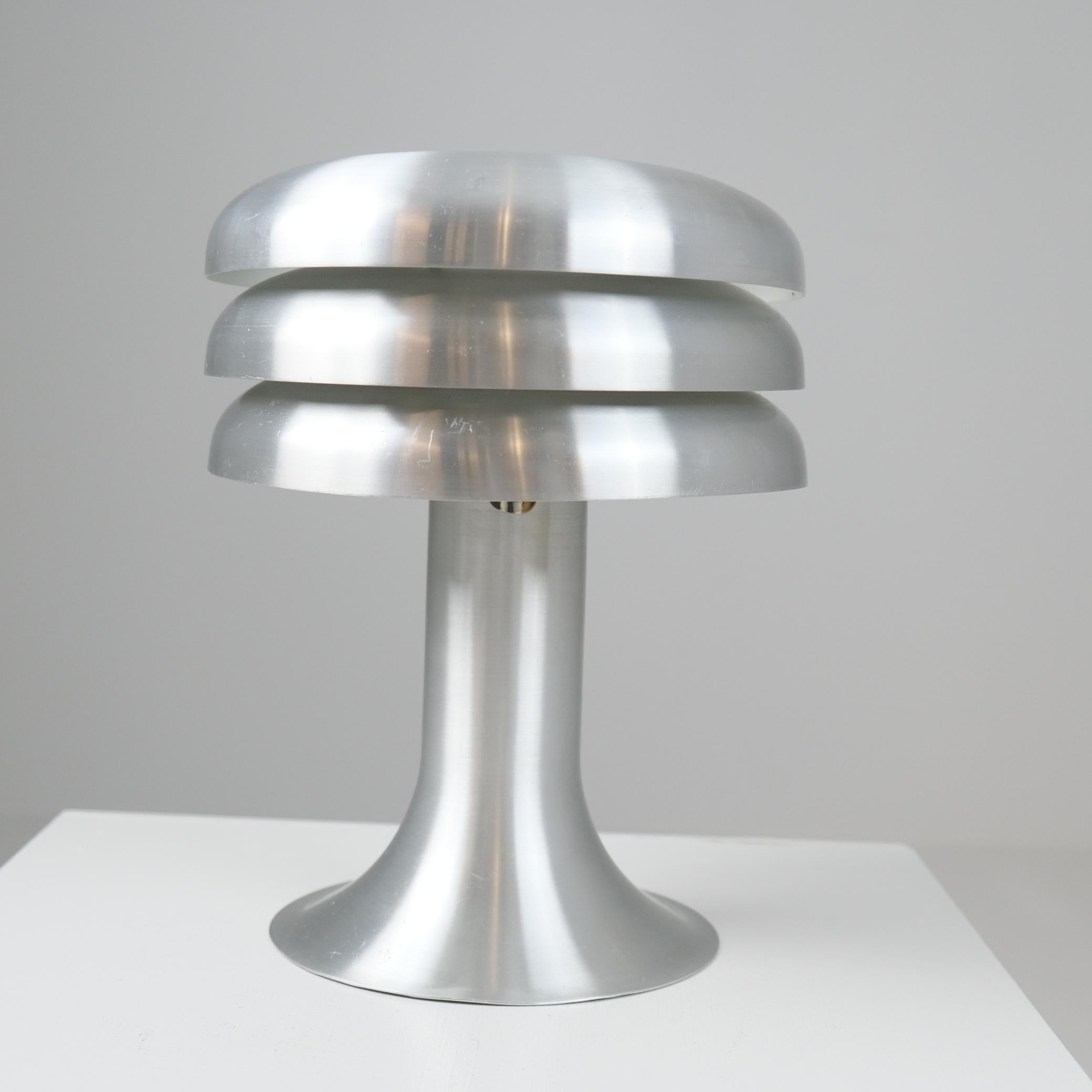 Lampada da tavolo Hans-Agne Jakobsson Modello BN25 in alluminio, Markaryd 1960s in vendita 6