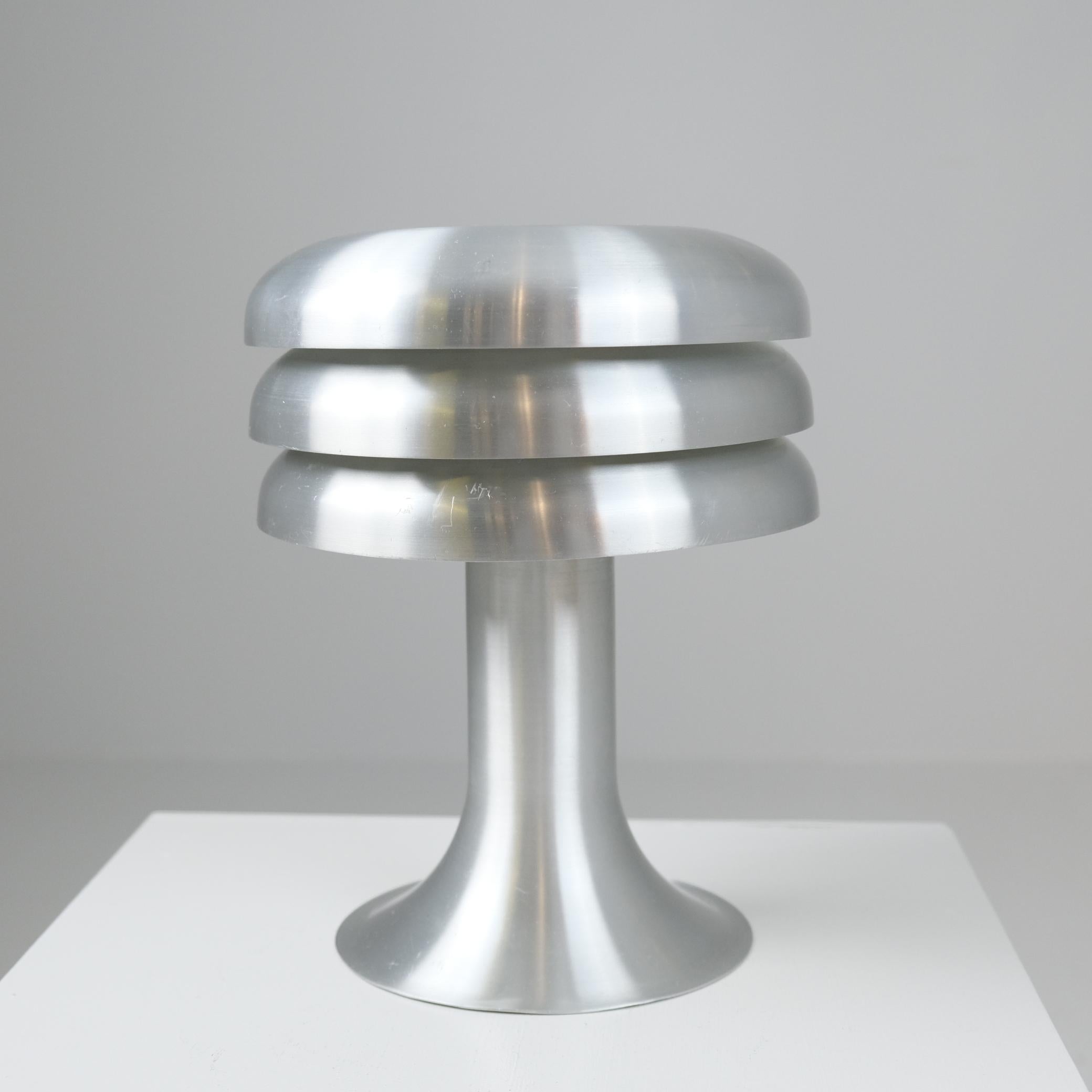 Lampada da tavolo Hans-Agne Jakobsson Modello BN25 in alluminio, Markaryd 1960s in vendita 7