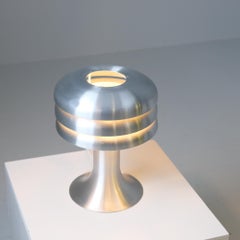Hans-Agne Jakobsson Tischleuchte Model No. BN25 aus Aluminium, Markaryd 1960er Jahre