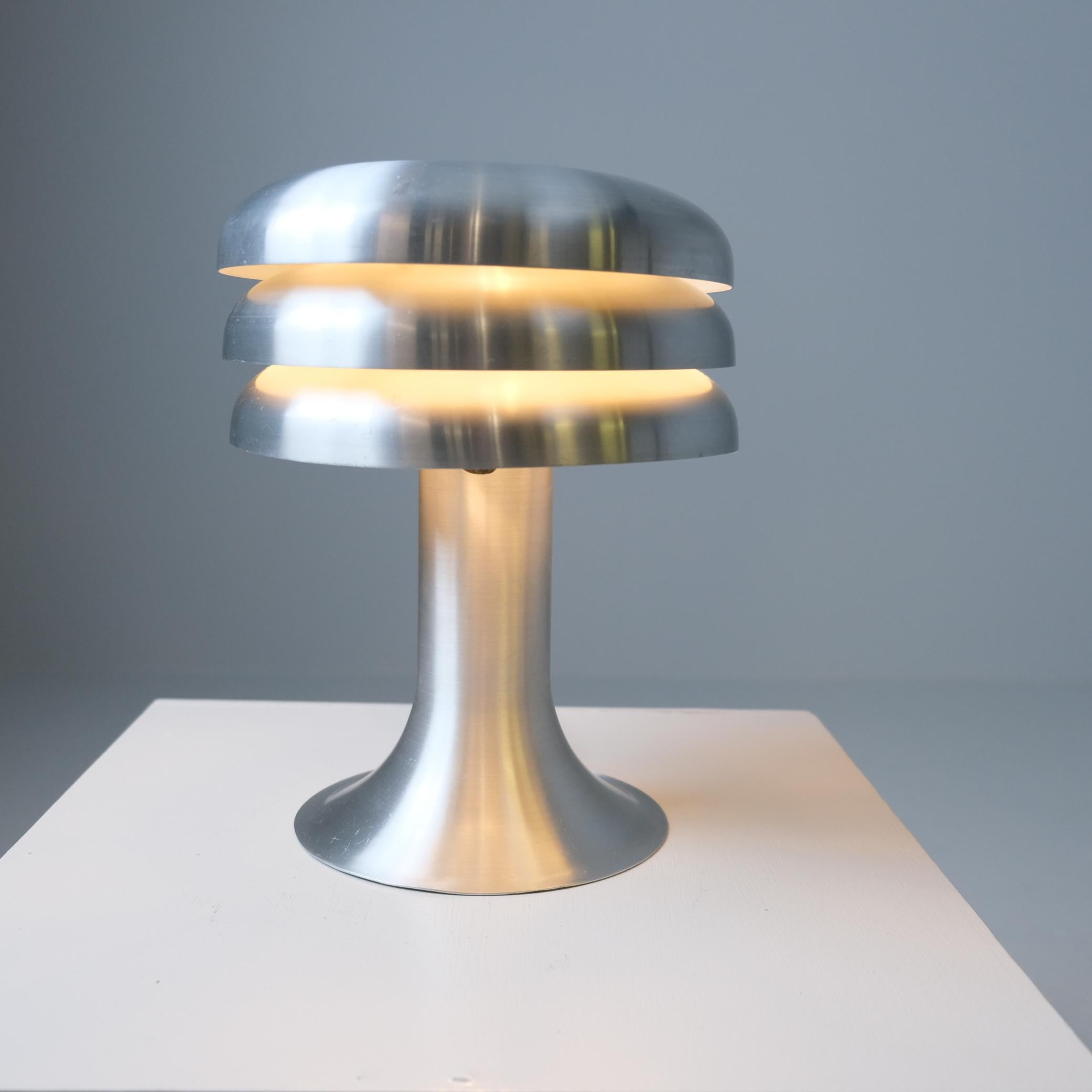 Lampada da tavolo Hans-Agne Jakobsson Modello BN25 in alluminio, Markaryd 1960s in vendita 2