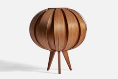 Hans-Agne Jakobsson, Table Lamp, Pine, Sweden, 1970s
