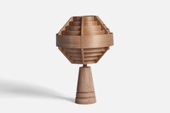 Hans-Agne Jakobsson, Table Lamp, Pine, Sweden, 1970s