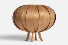 Hans-Agne Jakobsson, Table Lamp, Pine, Sweden, 1970s