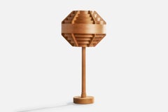 Hans-Agne Jakobsson, Tischlampe, Kiefernholz, Schweden, 1970er Jahre