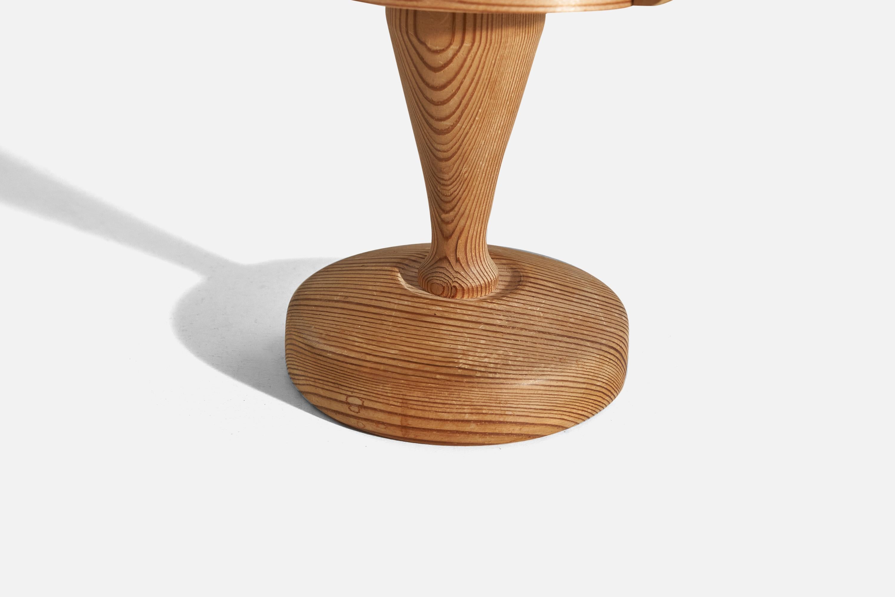 Late 20th Century Hans-Agne Jakobsson, Table Lamp, Pine, Sweden, 1970s For Sale