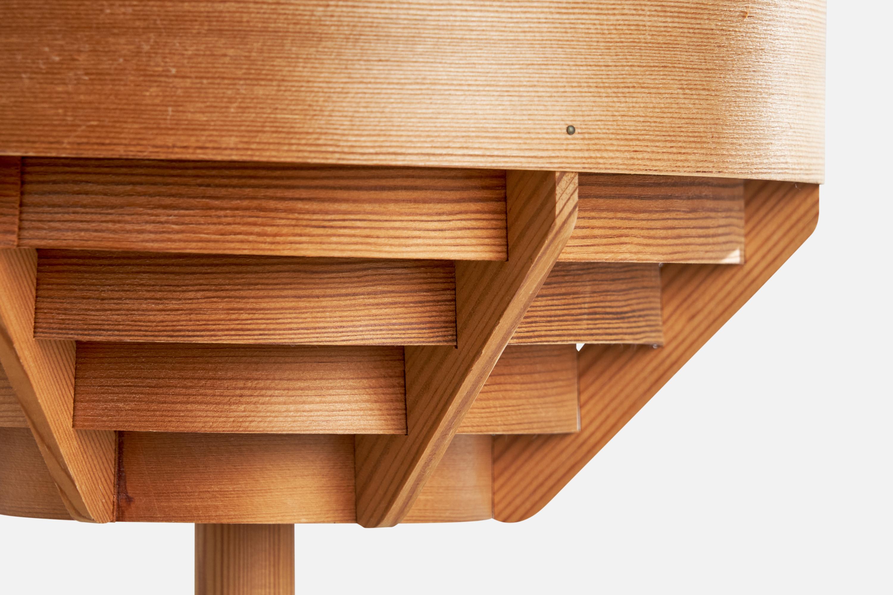 Pin Hans-Agne Jakobsson, lampe de bureau en pin, Suède, années 1970 en vente