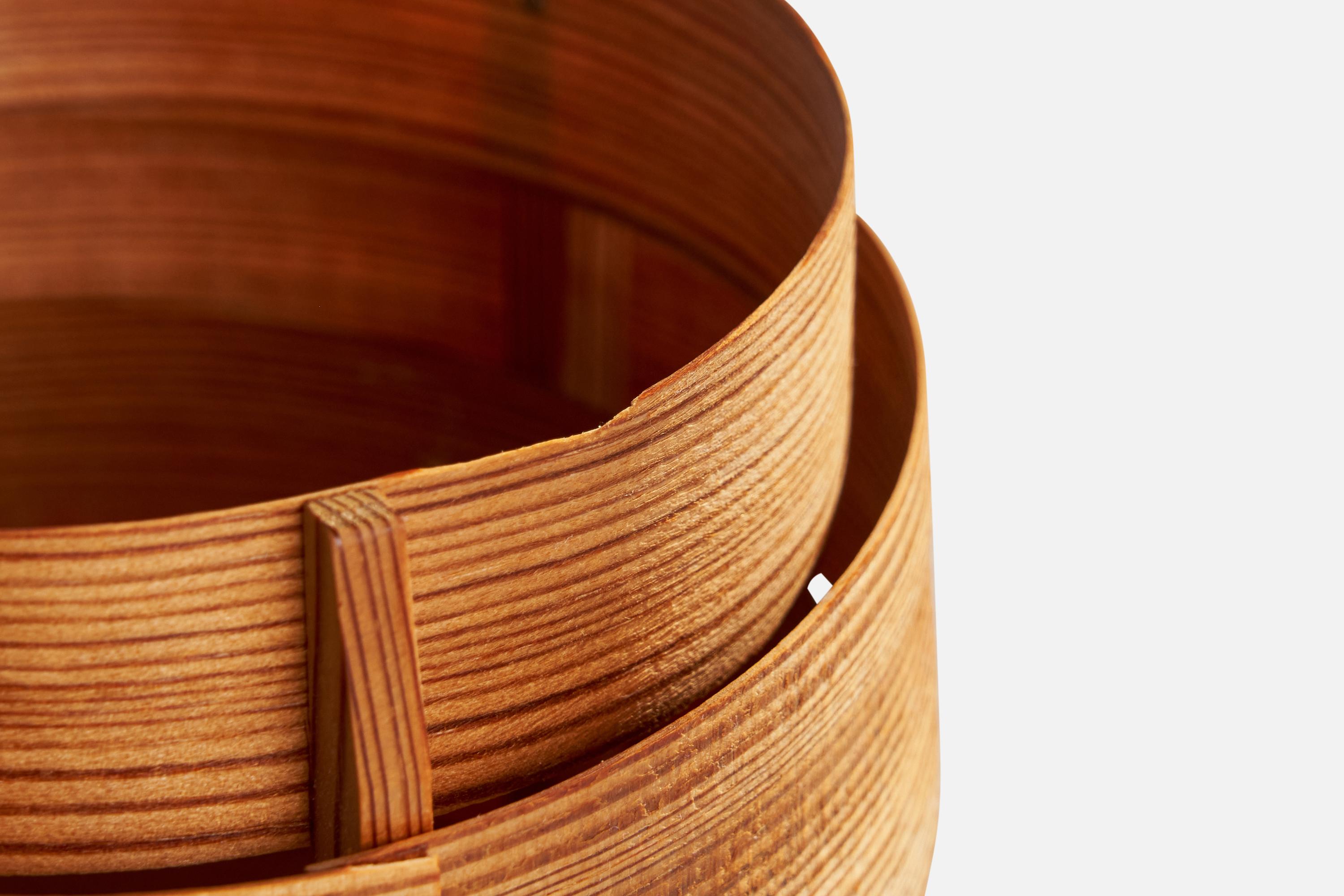 Hans-Agne Jakobsson, Table Lamp, Pine, Sweden, 1970s For Sale 2