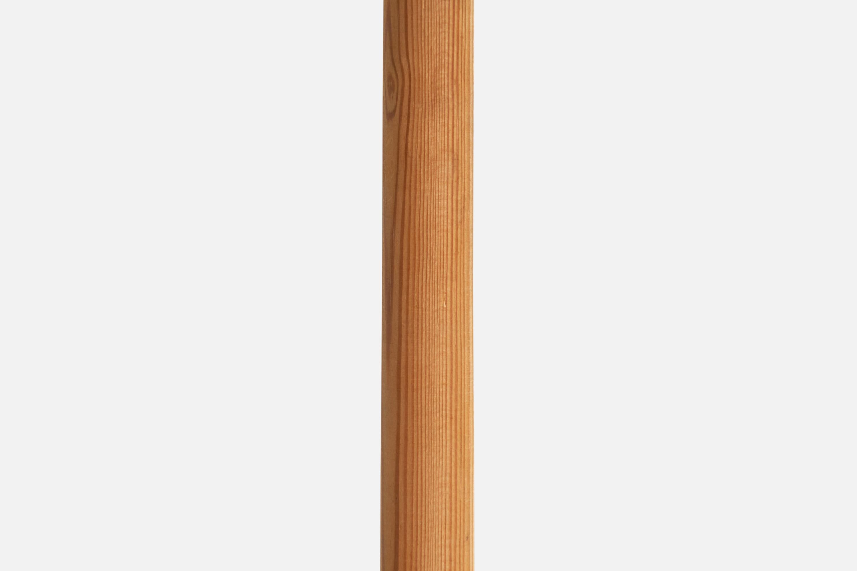 Hans-Agne Jakobsson, lampe de bureau en pin, Suède, années 1970 en vente 1