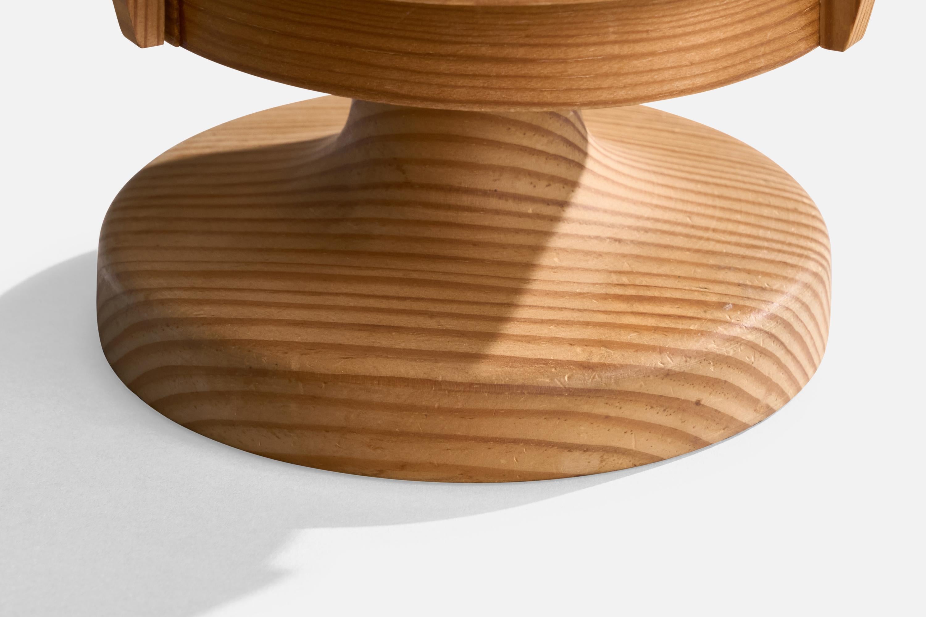Hans-Agne Jakobsson, lampe de bureau en pin, Suède, années 1970 en vente 2