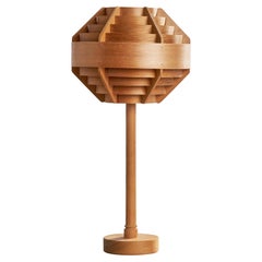 Hans-Agne Jakobsson, lampe de bureau en pin, Suède, années 1970