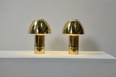 Hans-Agne Jakobsson, Table Lamps Model B-221 in Perforated Brass, 1960s, Sweden